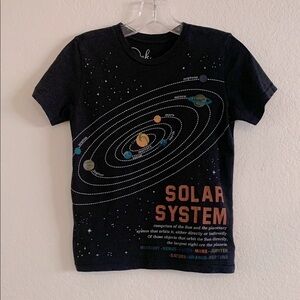Boys Peek black Solar System graphic T-Shirt